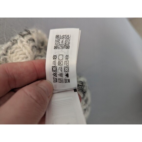 Zara Cream and Black Sleeveless Alpaca Wool Blend Sweater M - Picture 11 of 13